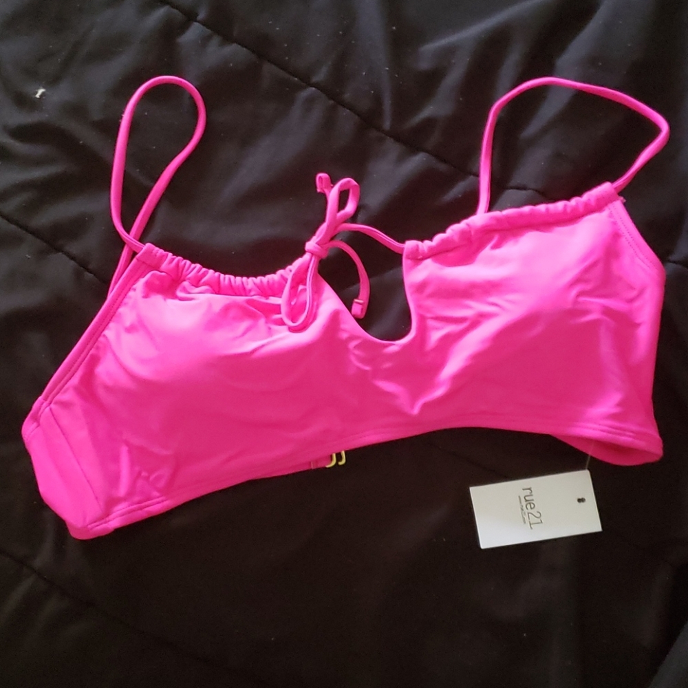 Hot Pink High Waist Bikini